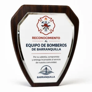 Placa Madera Vidrio Blanco