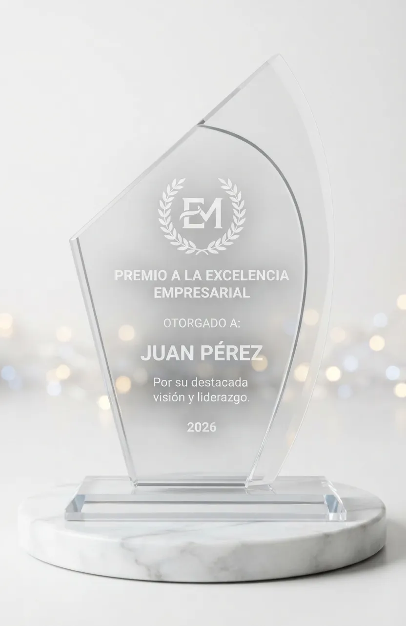 placa-reconocimiento-doble-vela-en-vidrio-cristal-blanco-con-base-en-vidrio-cristal
