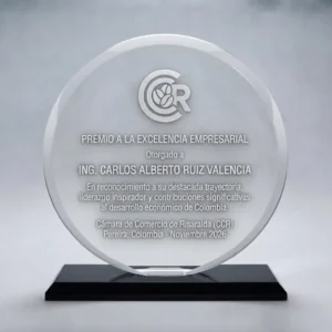 placas-de-reconocimiento-circular-en-vidrio-cristal-blanco-con-base-negra