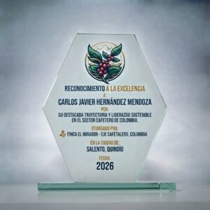 Placas de Reconocimiento Hexágono Alargado