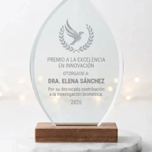 placas-de-reconocimiento-lanza-personalizada-con-base-en-madera-y-vidrio-espejo-en-colombia