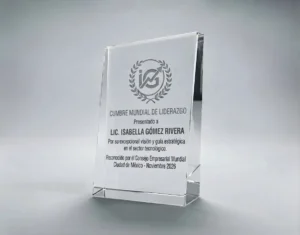 Placas Reconocimiento Bloque Rectangular